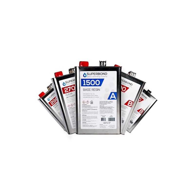 Superbond Laminating Epoxy 2500 Activator Pint Can - for Use