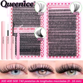 Kit De Extensiones De Pestanas 720pcs C/pegamento Capacidad