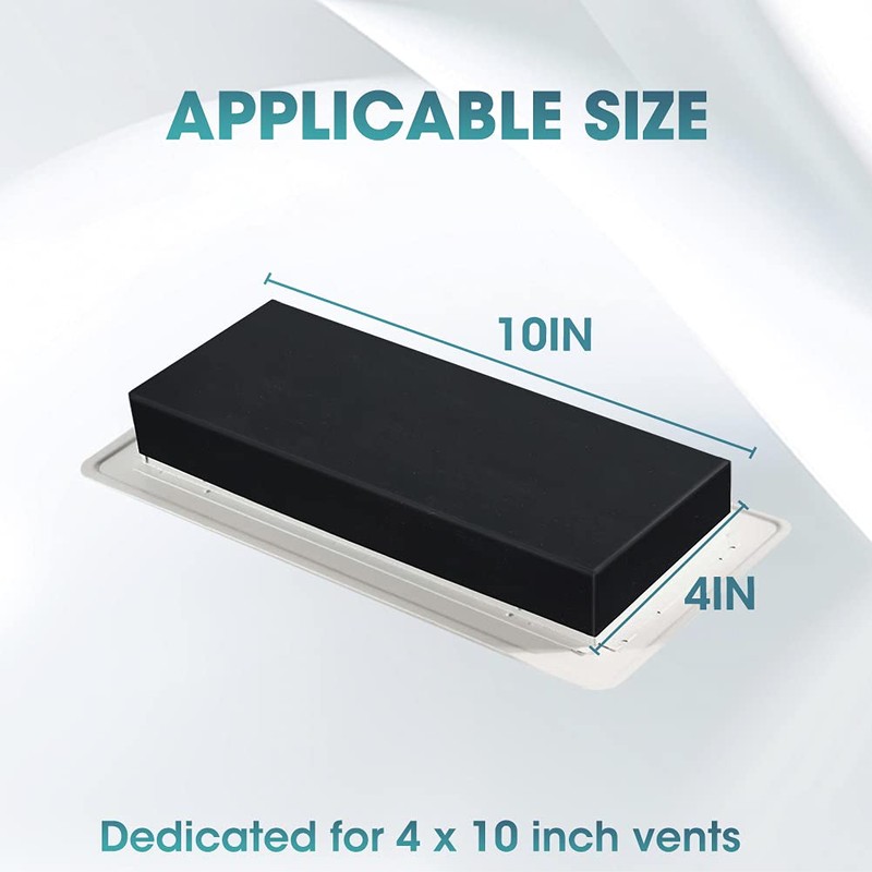 Buzzlett 4-Pack Complete Airflow Seal Rubber Vent Cover for Floor,