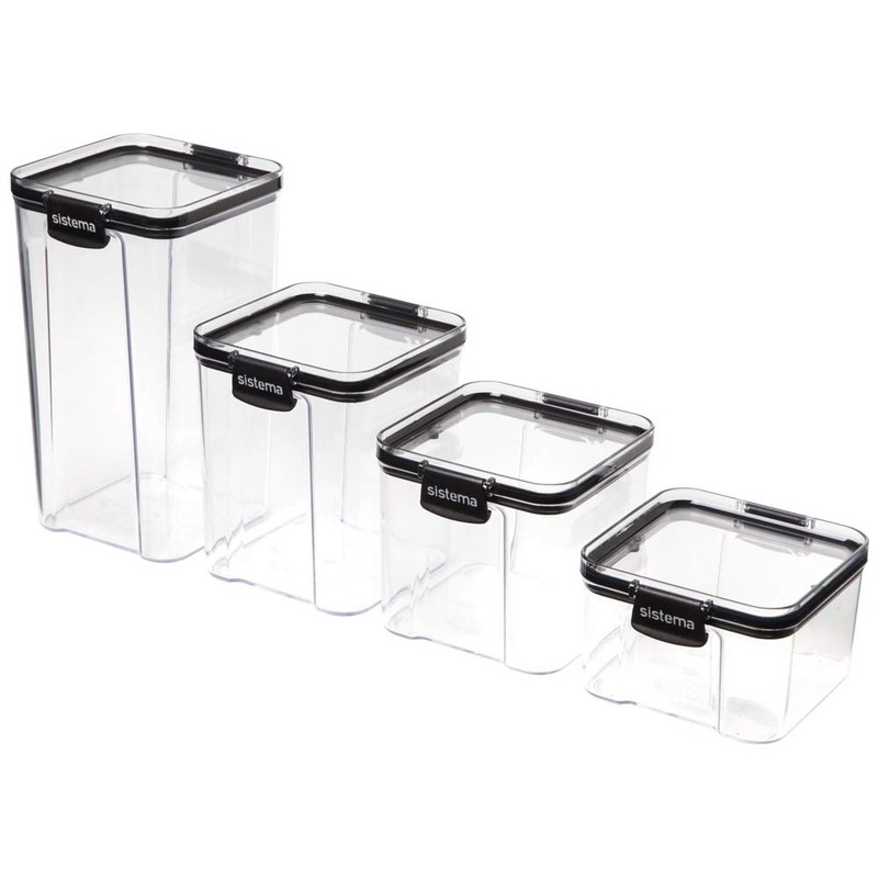 Sistema Ultra Collection Square Food Storage Container, 31.1 oz./0.9 L,