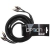 OPTION 2-Channel RCA Cable, 3 Metres, Double Shielded, Coaxial Cable