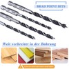 Mesee 10 Piece 1/4 Inch Hex Shank HSS Drill Bit