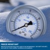 MEASUREMAN 2-1/2 Inch Low Pressure Gauge, 0-30 PSI, Silicone Oil