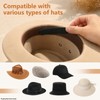 HEGAMSTD 60 Pcs Hat Size Reducer, Hat Sizing Tape, Self