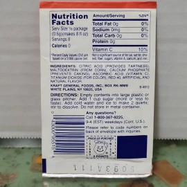 Kool-Aid NOS Vtg 1990s Kool Aid island twists MAN-O-MANGO-BERRY Drink Mix Packet Set Prop