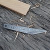 HAWK KNIVES Handmade Damascus Steel Blade Kiridashi Knife - 2.5