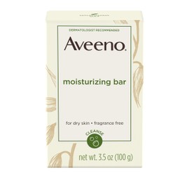Aveeno Active Naturals Moisturizing Bar for Dry Skin with Natural Colloidal Oatmeal, 3.5-Ounce Bars (Pack of 8)