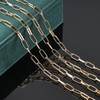 UMAOKANG 16.4 Feet Large Paperclip Chain for Jewelry Making Gold