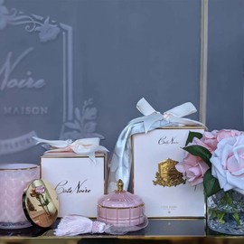 Cote Noire-Herringbone Flower Mixed Pink Roses