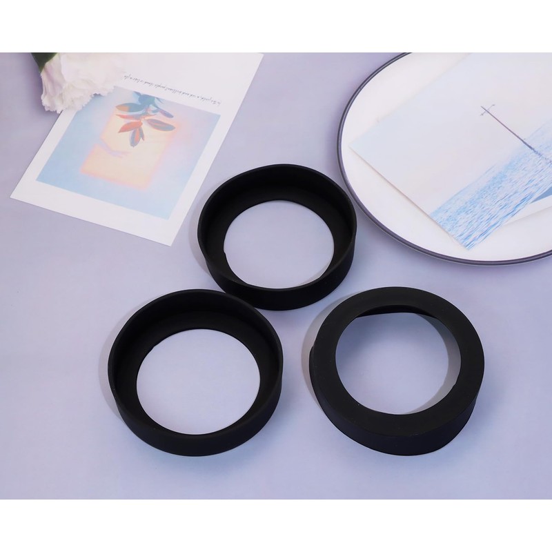 ONLYKXY 3pcs 8cm Silicon Protective Cup Mat Sleeve Heat-Resistant Bottle