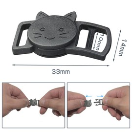 YBGGJO Cat Collar Replacement, 20 Piece Set, Lightweight, Adjustable, Fasteners, Replacement Safety Buckle, Cat Safety Buckle, Cute, Simple, Pet Collar, DIY, Handmade Materials