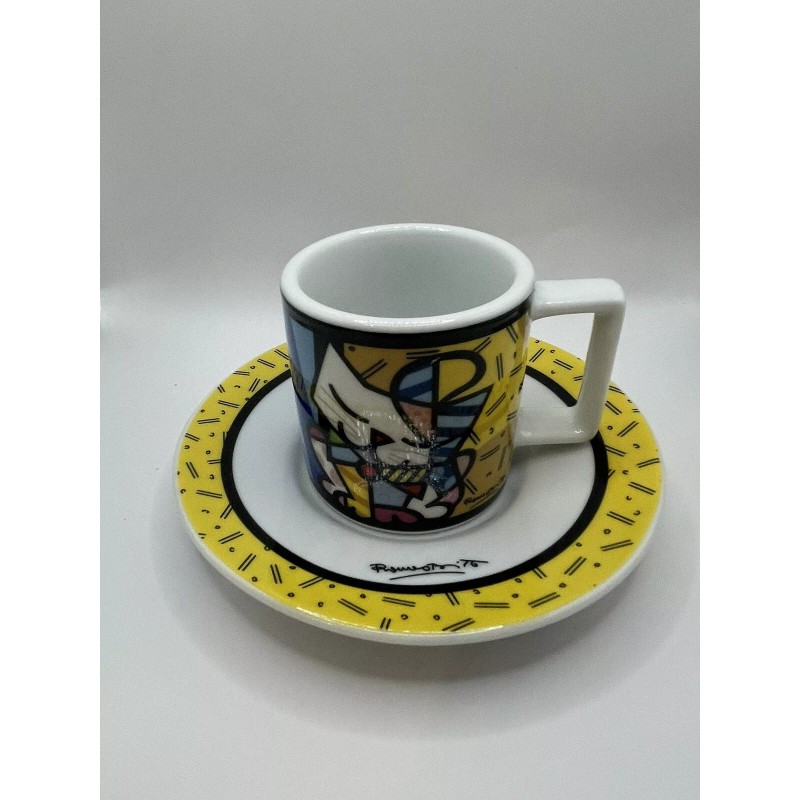 Romero Britto Porcelain Espresso Cup Set