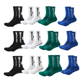 12 Pares Calcetines Futbol Medias Deportes Antideslizantes12