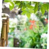 WOONEKY 6Pcs Feeder for Garden Hanging Outdoor Bird Feeding Container