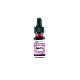 Dr. Ph. Martin's SYNC05OZS28 Synchromatic Transparent Water Color (28) Watercolor Bottle, 0.5 oz, Cerise, 1 Bottle