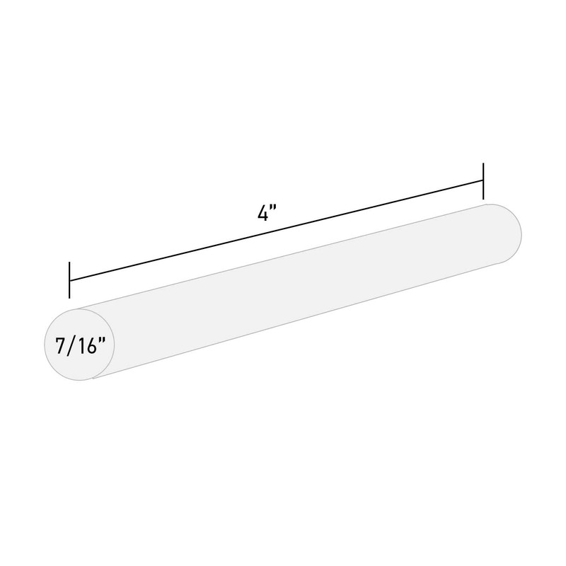 Surebonder 725R54 Full Size 4" Clear Hot Glue Stick -