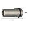 TONE HP4NV-15L Long Socket for Impacts, 0.5 inch (12.7 mm)
