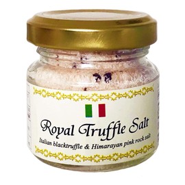 Truffle Salt, 1.8 oz (50 g), 3 Star Royal Truffle Salt, Black Truffle, "Italian Truffle and Himalayan Red Rock Salt", Pink Salt Salt Made in Japan, Shio Shio Long-established Large Capacity Salt Supplement, Salt, Dishes, Italian, Japanese, Chinese, Frenc