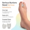 ZenToes Firm Gel Toe Separators for Overlapping Toes, Bunions, Big