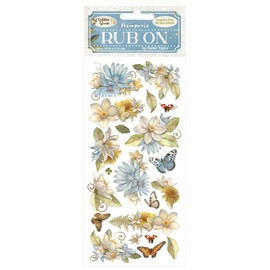 Stamperia - Rub-on for Scrapbooks, Albums, Card Making, and Bullet Journals, Easily Transfer Images onto Paper and Other Surfaces, Perfect for Crafts and Gifting (Hidden Grove, Flowers and Butterfly)