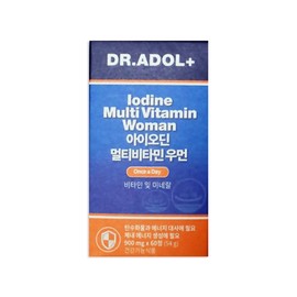 Doctor Adol Dr. Adol Iodine Multivitamin Women 900mg x 60 tablets x 1 box dried yeast women's health / 닥터아돌 아이오딘 멀티비타민 우먼 900mg x 60정 x 1박스 건조효모 여성건강