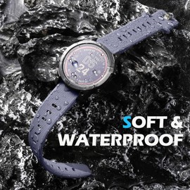 Negatta Compatible with Garmin Instinct Watch Band - Quick Fit 22mm Watch Band for Fenix E/8-47mm/7/6/5/Forerunner 965/955/945/935/745/Epix 2/Approach S70/S62/S60/Quatix 7/6/5/MARQ Silicone Strap