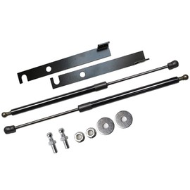 TSUBASA Lift Supports for Toyota Highlander XU70 2019-2024 Front Bonnet Hood Modify Carbon Fiber Gas Charged Shock Dampers Spring Struts Bar (2PCS) (Normal Black)