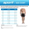 Sporti Traje de baño de pierna cuadrada sólida, Turquesa, 26