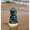 Jade Buddha Statue Crystal Praying Buddha Carving Meditation Yoga Spiritual