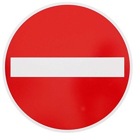 Original Traffic Sign No. 267 Prohibition of Easy, 420 mm, DN Prohibition Sign, Traffic Sign, RAL Quality Sign, Traffic Sign, Road Sign, Road Sign, Road Sign, Road Sign Warning Sign