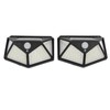 2 Pcs Solar Motion Sensor Light 4 Sided 100 LEDs