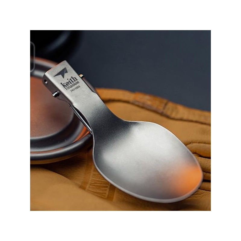 Keith Pliable titanium spoon Ti5308