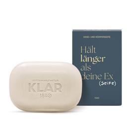 Klar Seifen – Duschseife Oud-Seife (Maße 8,5 x 5,8 x 3,2 cm, Gewicht 135 g, langanhaltend) 11947