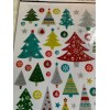 CHRISTMAS STICKER GLITTER TREES MULTI-SIZES-SH