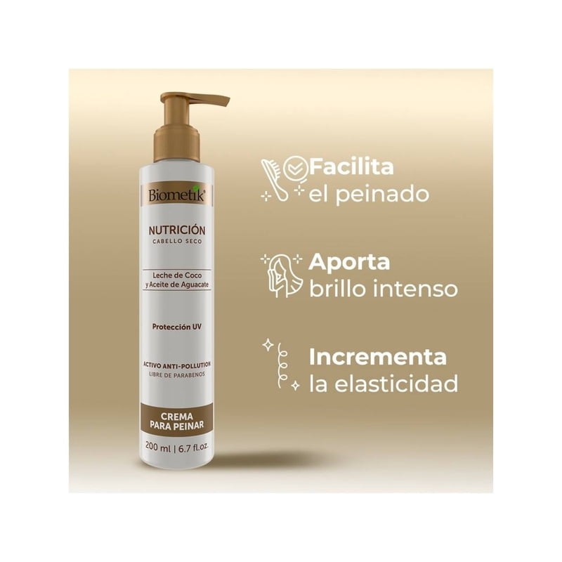 Crema para peinar Biometik Nutrición biometik crema para peinar nutrición