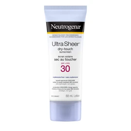 Neutrogena Sunscreen Lotion SPF 30, Ultra Sheer Dry-Touch Sun Cream, Oxybenzone-free, Dermatologist-tested, Water Resistant & Non-Greasy, 88mL