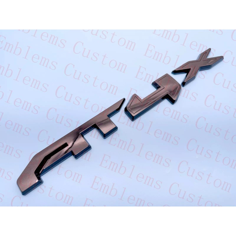 Auto 5PCS Grill Doors Rear Gloss Black AT4X OVERLAY Emblem