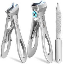 Toenail Clippers for Seniors Thick Nails, Slanted Curved Ingrown Nail Clippers for Men Heavy Duty Toe Nail Clippers with Wide Jaw Opening Nail Cutter Fingernail Clippers for Adult,Women
