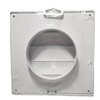 Air Vent Grille with Flaps, 170mm x 170mm, White, Extractor