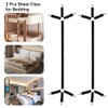 Aomhrek 4 Flat Sheet Clips Bed Sheet Holder Adjustable Bed
