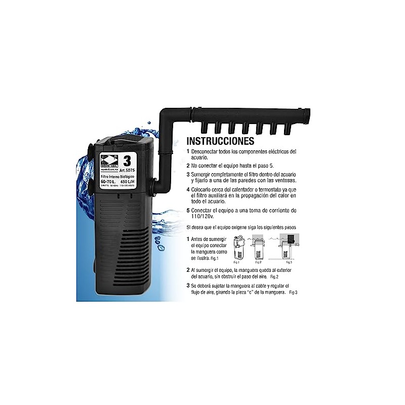AQAPURA 5075 Filtro Interno 450 L/H