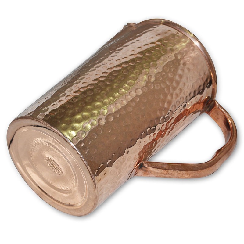 DakshCraft High Quality Pure Copper Jug with Lid for Health
