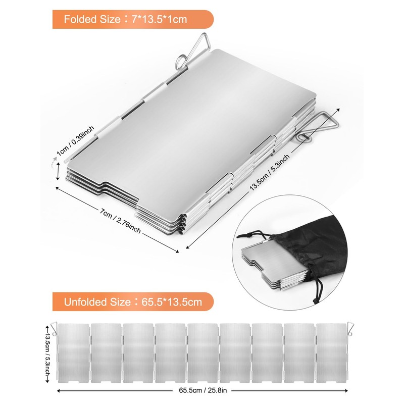 AUTOPkio 3500W Camping Gas Stove Portable, Windproof Backpacking Folding Camping