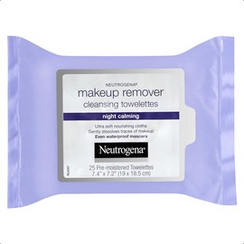 Neutrogena Night Calming Makeup Remover Cleansing Towelettes Wipes 25 Pack