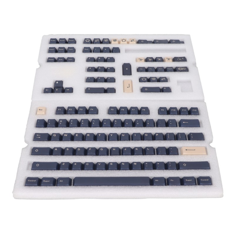 Mechanical Keyboard Keycap 128 Key PBT Keycap Set Contrasting Colors