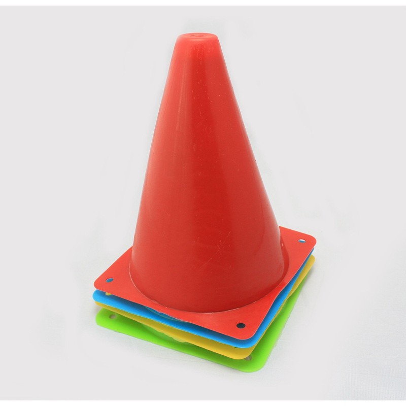 屋内 屋外 トレーニング マーカーコーン 18cm 4色 16本セット カラーコーン