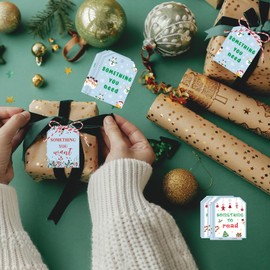 Christmas Gift Tags Christmas Tags Present with String for Gifts Holiday Gift Tags Christmas Tags Christmas Name Tags Xmas Gift Tags Merry Christmas Party Hanging Labels Gift Tags for Winter 100Pcs