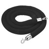 PATIKIL 8 Feet Black Velvet Stanchion Rope, Crowd Control Barrier