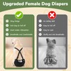 Female Dog Diaper with Suspender for Large Dogs,3 PCS Adjustable