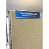 Cubicle Nameplate Holders - Two Sided (10" x 2" x